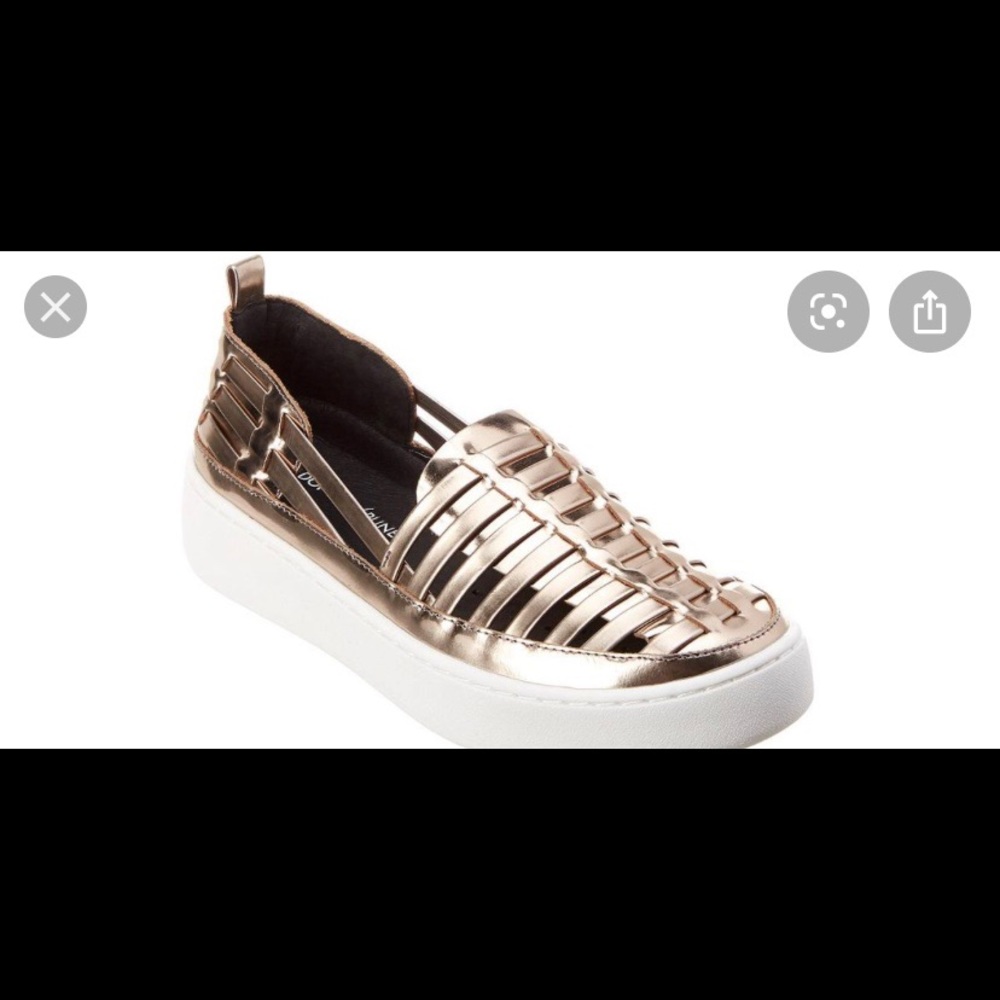 Donald Pliner gold Huarache style sneaker (Cierra)